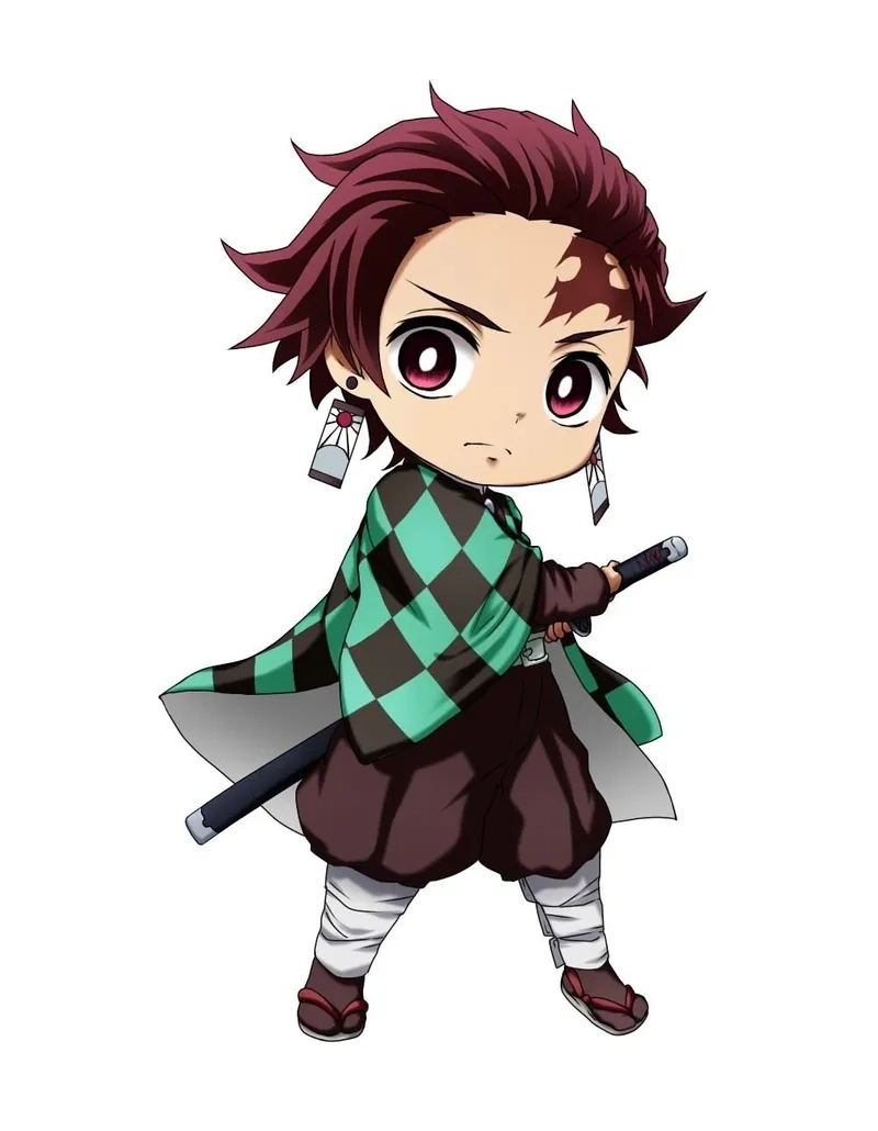 Ý tưởng độc đáo khi vẽ tanjiro chibi đơn giản