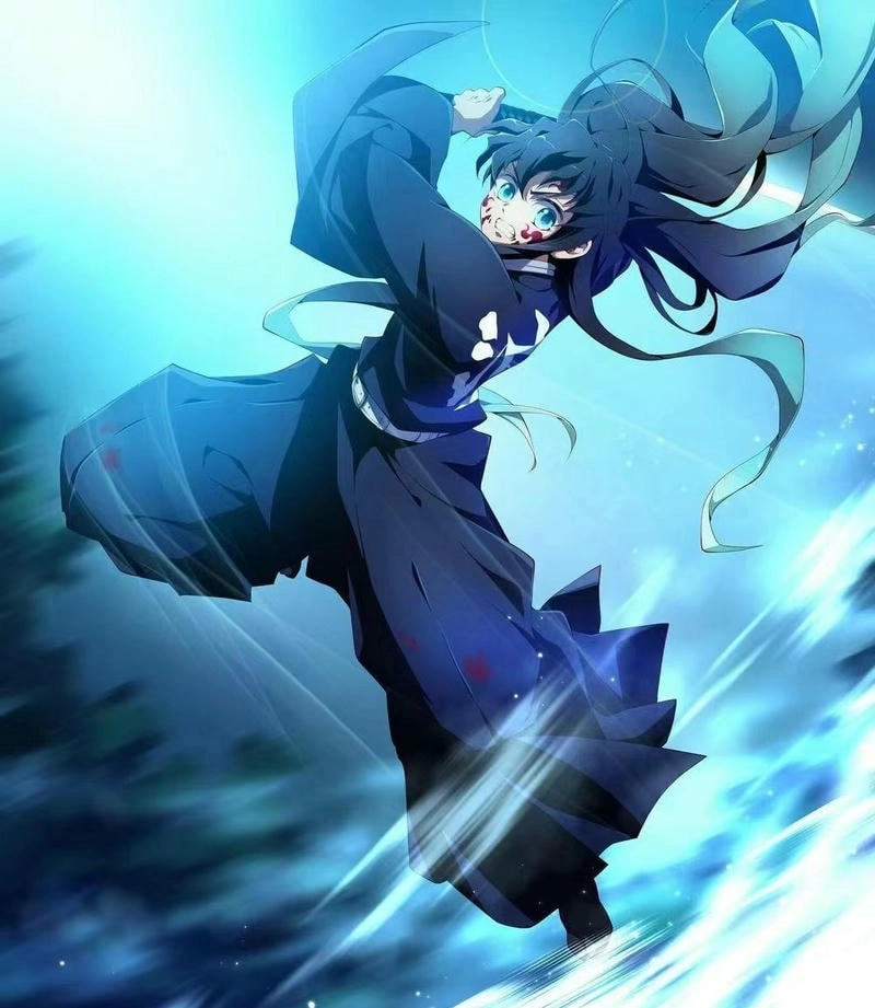 Demon Slayer Muichiro kiếm sĩ với kiếm thuật siêu phàm
