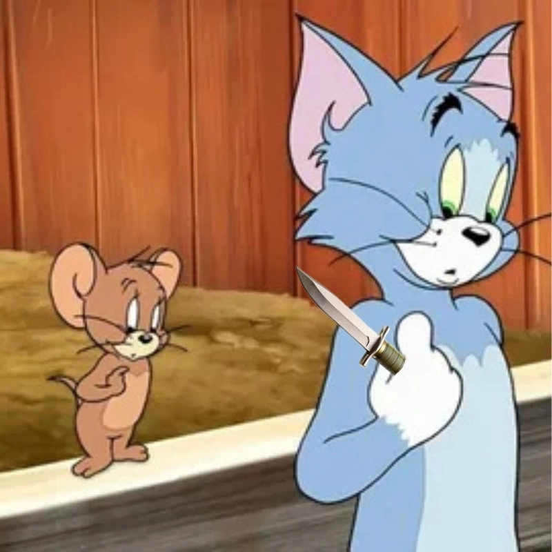 Tom and jerry sword meme Pha chiến đấu kinh điển giữa Tom và Jerry