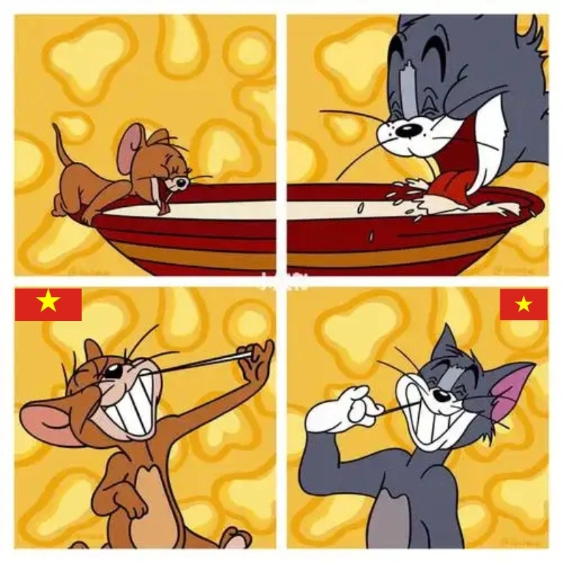 Tom and jerry vietnam war meme Khi mèo và chuột tái hiện lịch sử căng thẳng