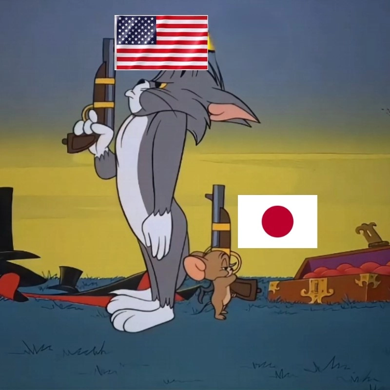 Tom and jerry ww2 meme usa vs japan Phiên bản chiến tranh thế giới thứ hai độc đáo
