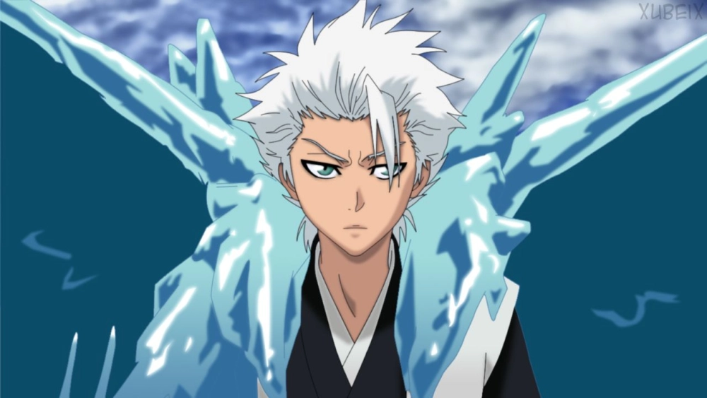 Toshiro Hitsugaya 4K hình ảnh sắc nét thể hiện sức mạnh băng giá