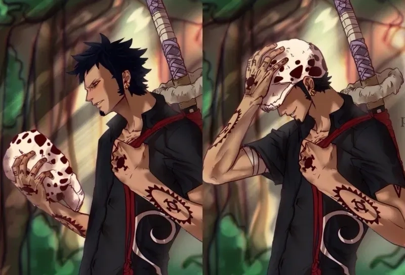 Thiết kế hình xăm độc đáo của trafalgar d water law tattoo