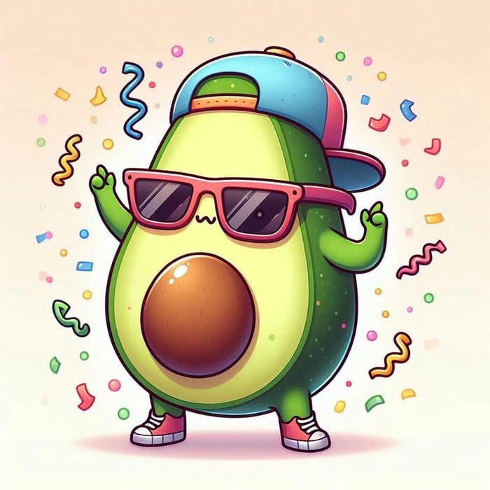 Thêm sắc màu cùng bơ cute chibi cực kỳ dễ thương