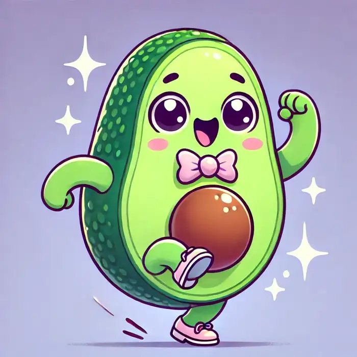 Thử ngay hướng dẫn vẽ quả bơ chibi siêu đơn giản