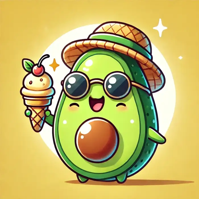 Tải ngay bộ hình nền trái bơ chibi đẹp dễ thương