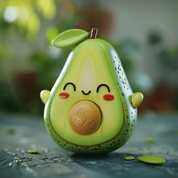 Tải về ngay hình trái bơ chibi cute ngọt ngào tinh nghịch