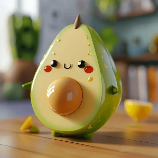 Đổi mới phong cách với avatar hình trái bơ chibi cute độc lạ