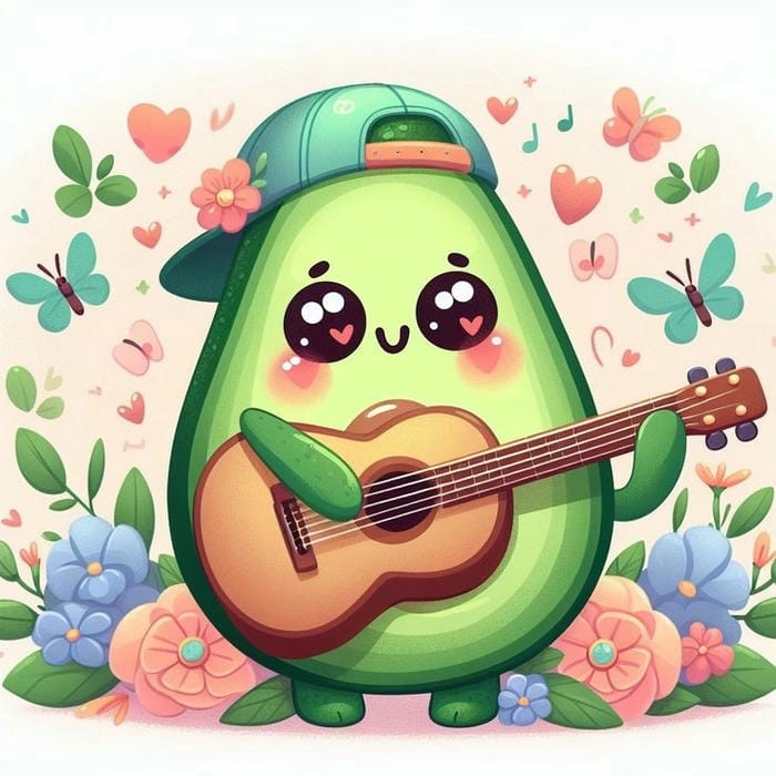Cập nhật ngay quả bơ chibi siêu đáng yêu và sinh động