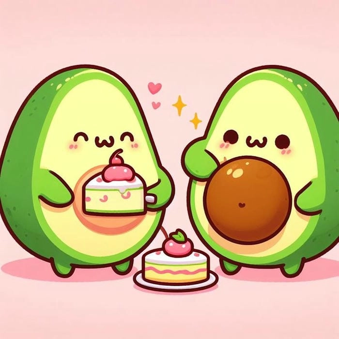 Khám phá hình quả bơ cute siêu ngộ nghĩnh đáng yêu