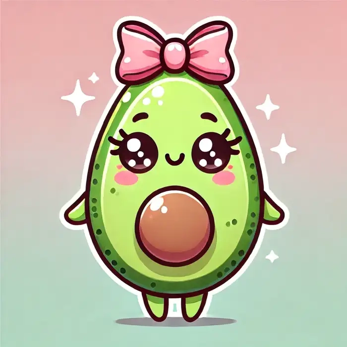 Chiêm ngưỡng loạt quả bơ hoạt hình cute siêu dễ thương