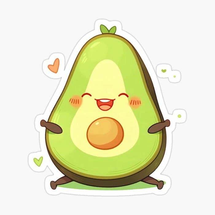Tải về ngay quả bơ chibi cute đáng yêu không cưỡng nổi