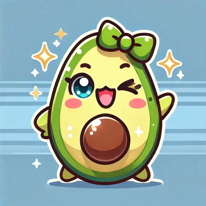 Khám phá loạt ảnh quả bơ chibi đẹp độc đáo sáng tạo