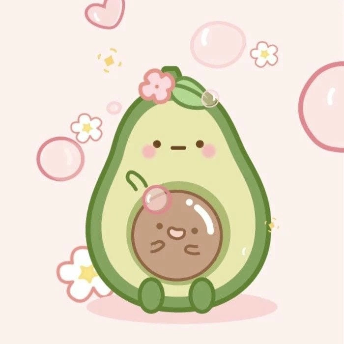 Tự tay vẽ quả bơ chibi cute đơn giản mà xinh xắn