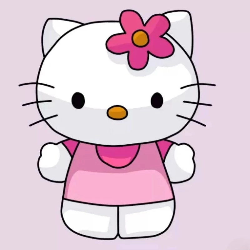 Tải ngay tranh tô màu cho bé hình hello kitty dễ thương