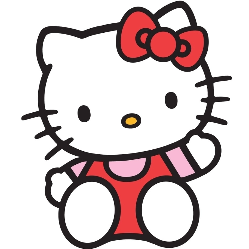 Bộ tranh tô màu meo kitty dễ thương chờ bé tô màu