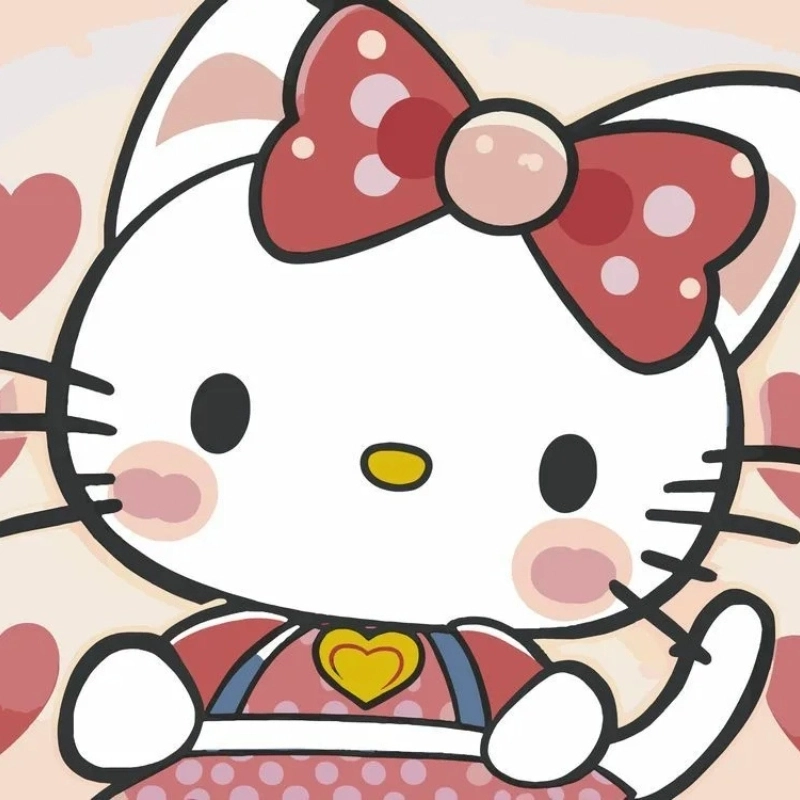 Bé yêu thích tranh tô màu cho bé mèo kitty chứ