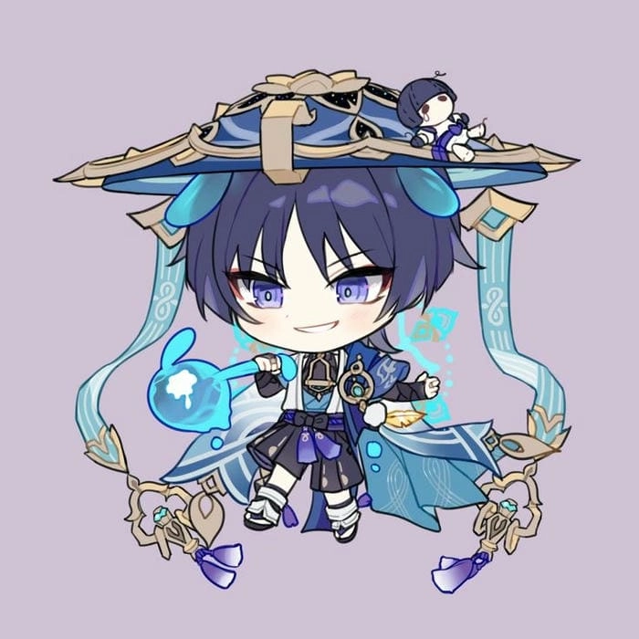 Sử dụng wanderer chibi emoji để bày tỏ cảm xúc