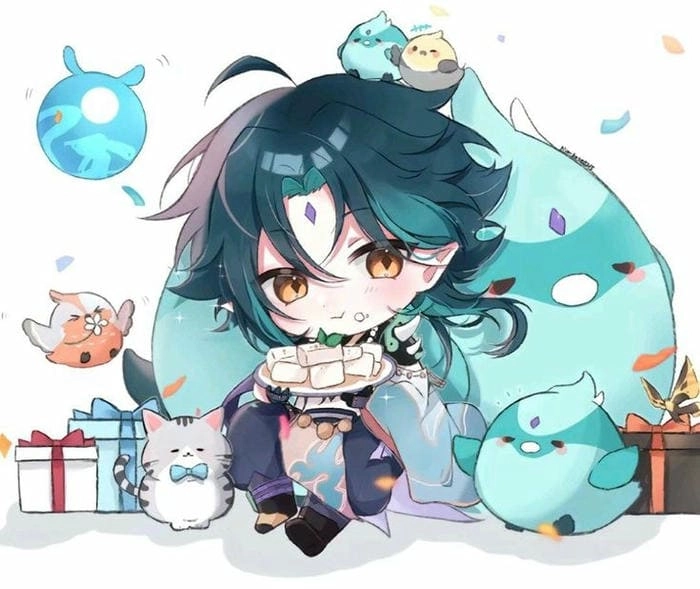 Sưu tầm bộ sticker xiao chibi dễ thương cực chất