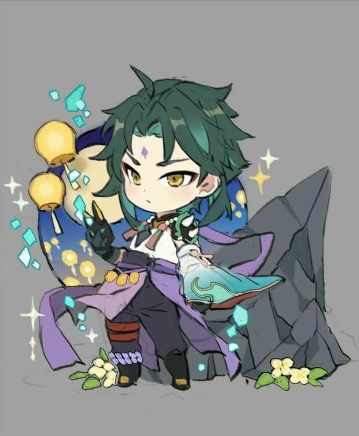 Bộ sưu tập xiao chibi stickers cho dân mê chibi