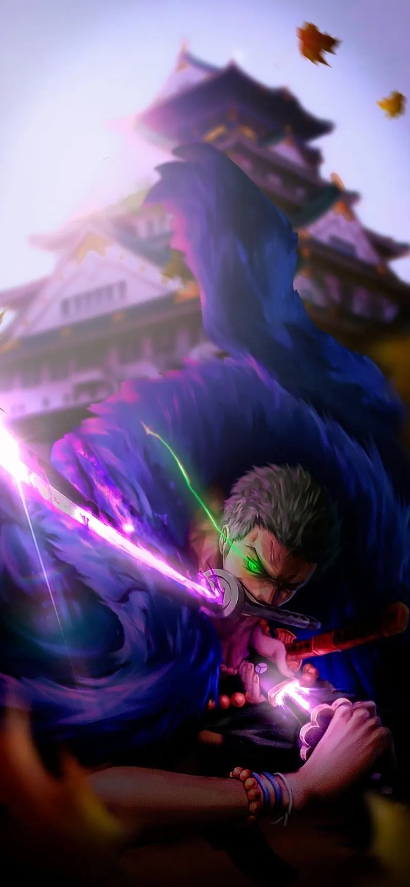Zoro trắng đen hình ảnh nghệ thuật thể hiện khí chất bá đạo