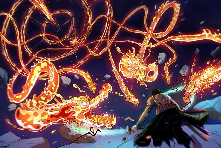 King vs Zoro trận chiến khốc liệt khẳng định đẳng cấp của Tam Kiếm Phái