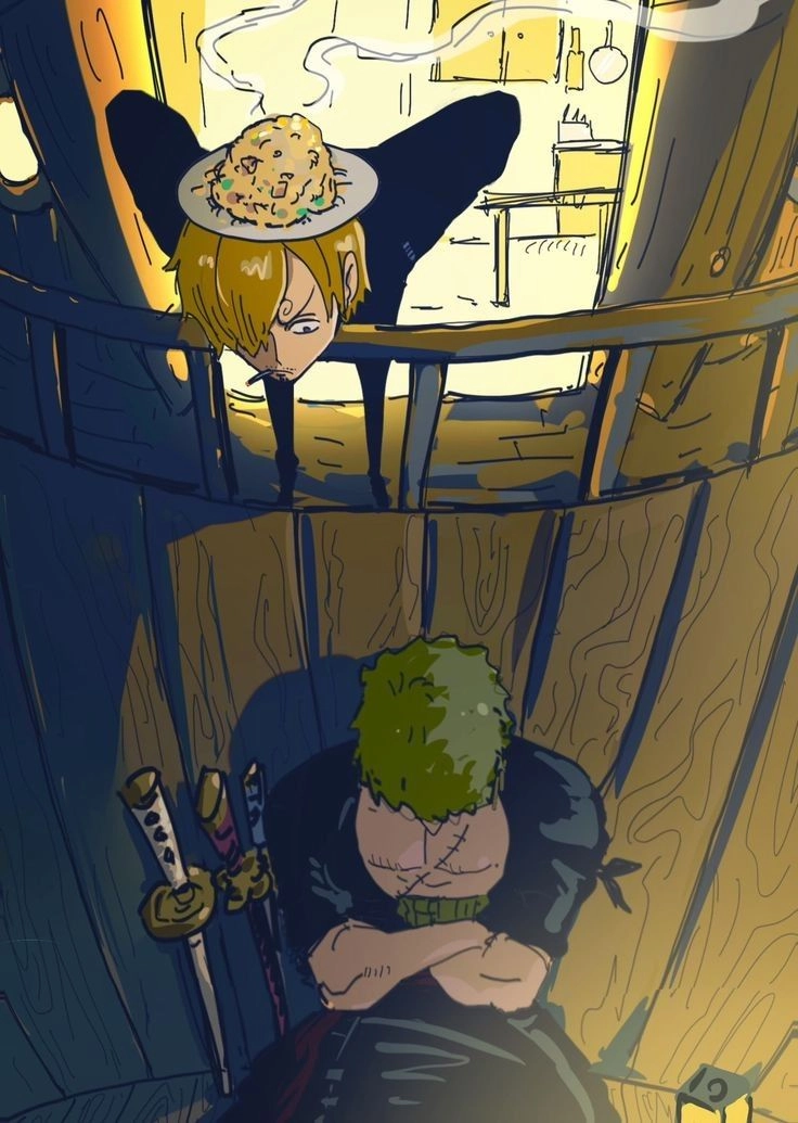 Zoro and Sanji tình bạn kẻ đối đầu nhưng luôn bảo vệ nhau