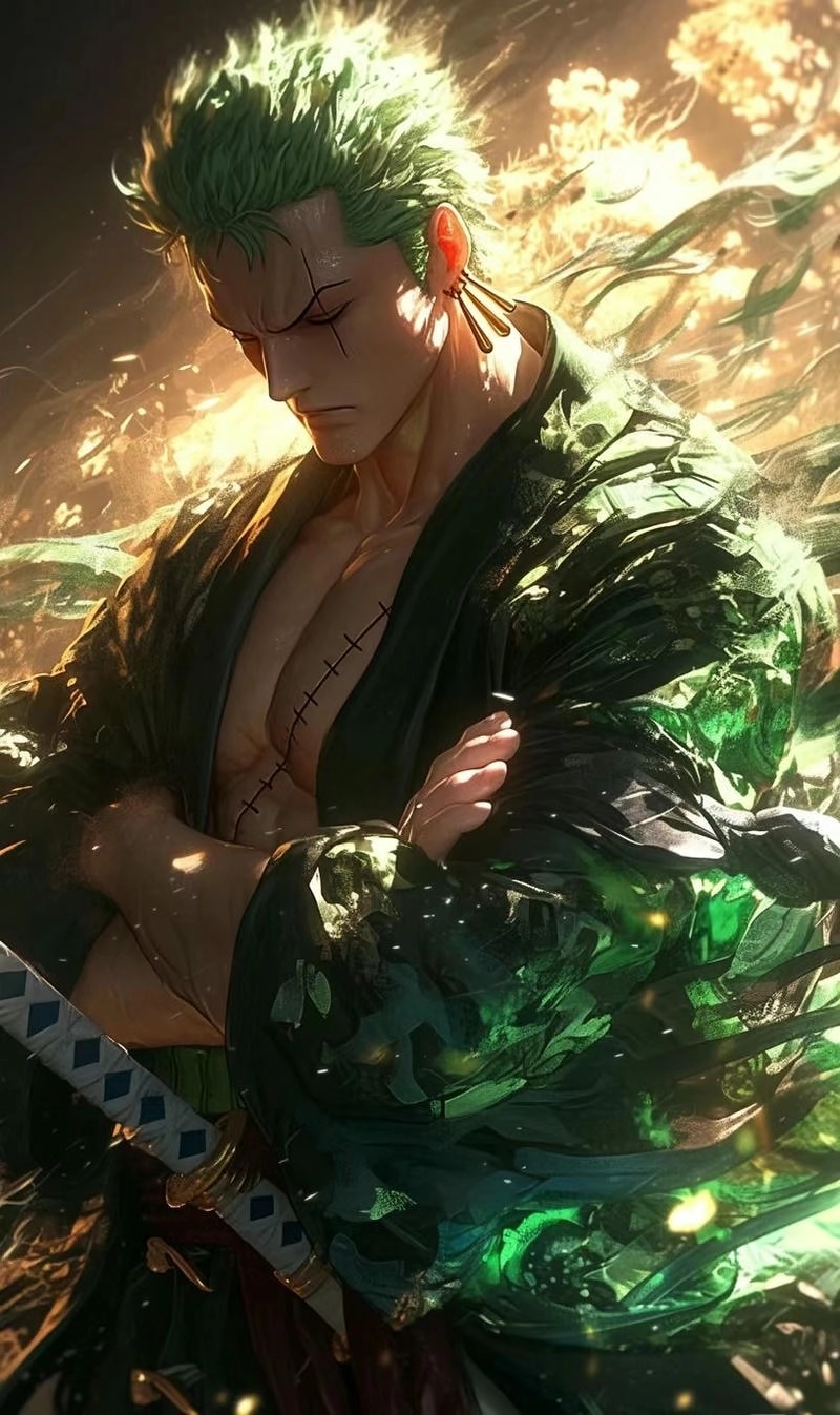 Draw Zoro bức tranh đầy sức mạnh của chiến binh Tam Kiếm Phái