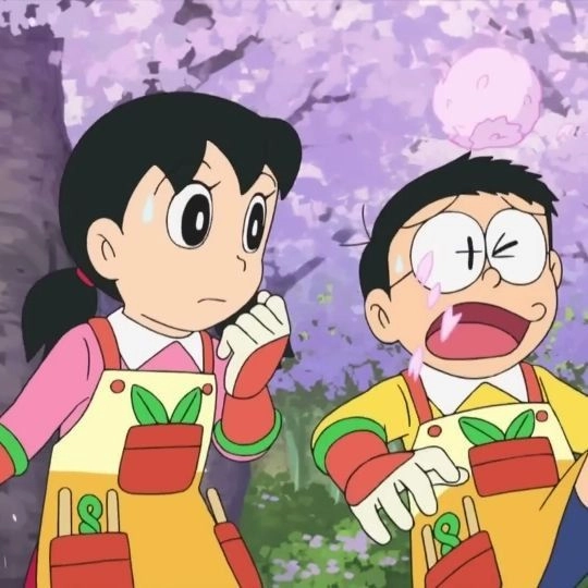 Thật khó quên từng chi tiết trong hình ảnh nobita và xuka