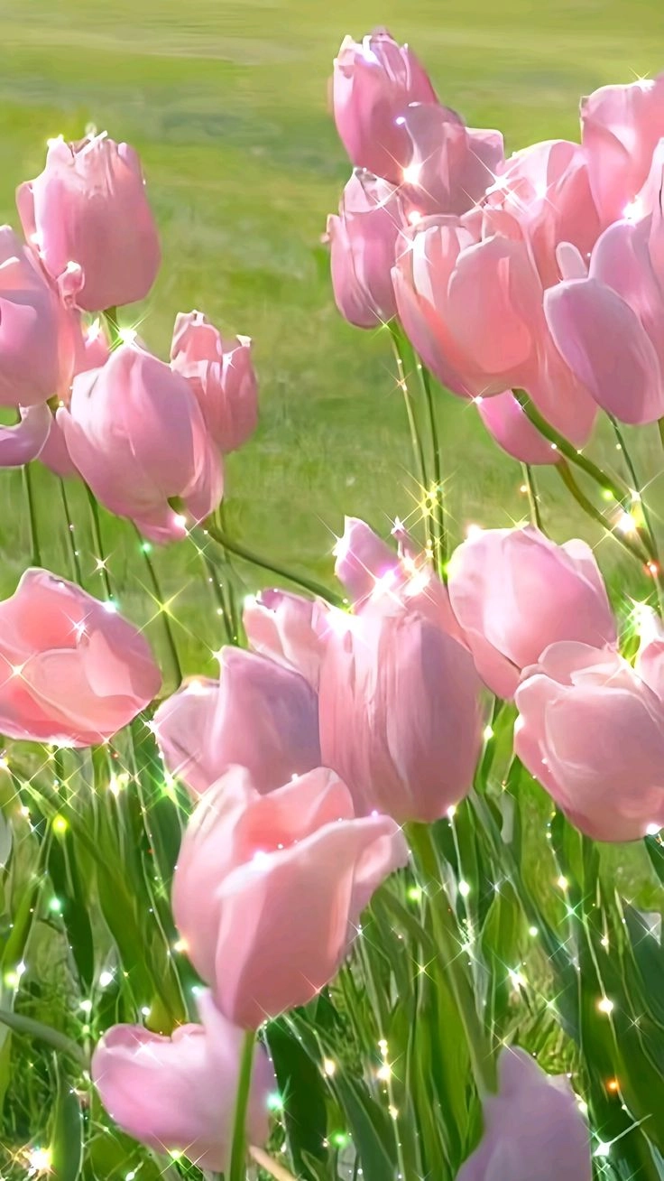 Hình hoa tulip dễ thương đáng yêu với sắc màu tươi sáng