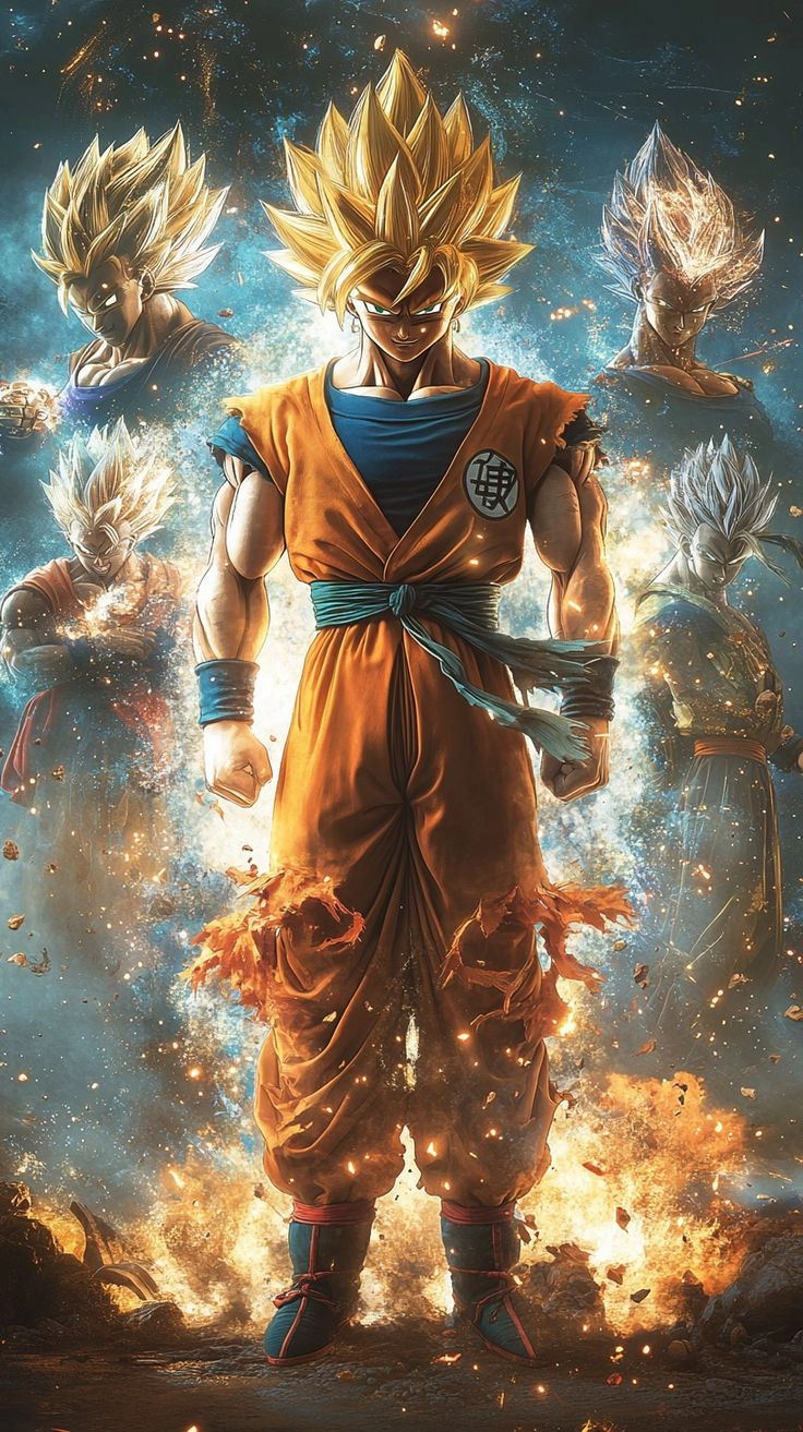 Tái hiện sức mạnh qua hình ảnh của goku sắc nét