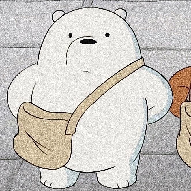 gấu trắng hoạt hình cute trái tim đang ôm tim siêu dễ thương luôn á