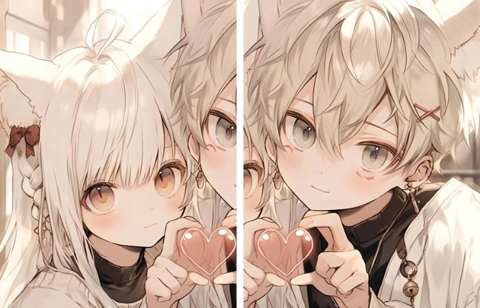 hình chibi cặp đôi đáng yêu vô đối