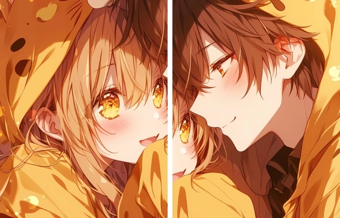 hình đôi nam nữ anime đáng yêu phù hợp avatar