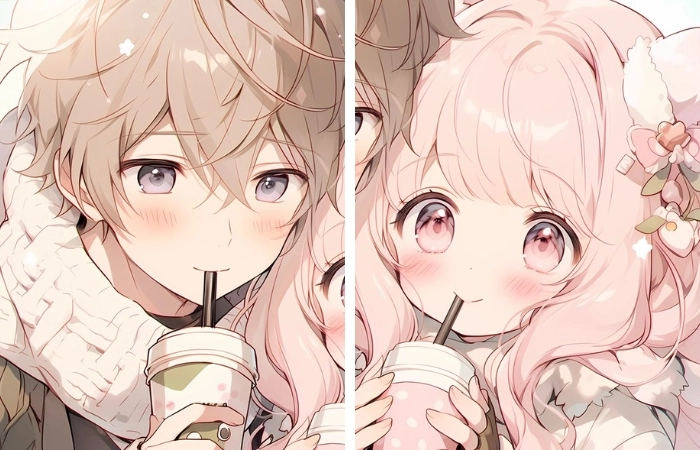 hình nền anime cặp đẹp chill lãng mạn