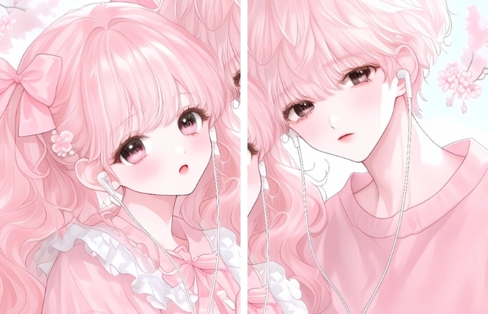 hình nền cặp đôi anime đẹp như trong truyện tranh
