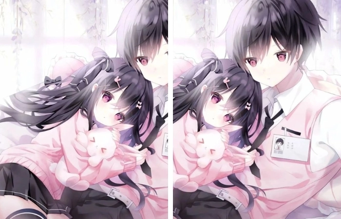 hình nền đôi anime cute và tình cảm