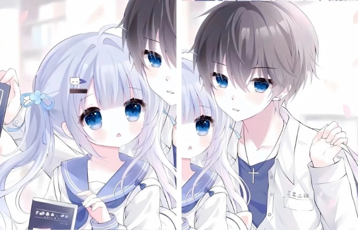 anime chibi cặp đôi cute siêu đáng yêu cho avatar