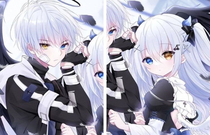 ảnh anime đôi nam nữ ngầu cá tính và nổi bật