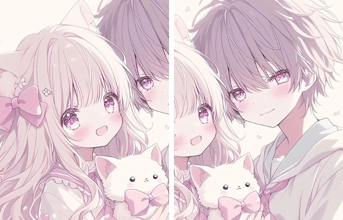 hình cặp anime cute cực hợp làm ảnh đại diện