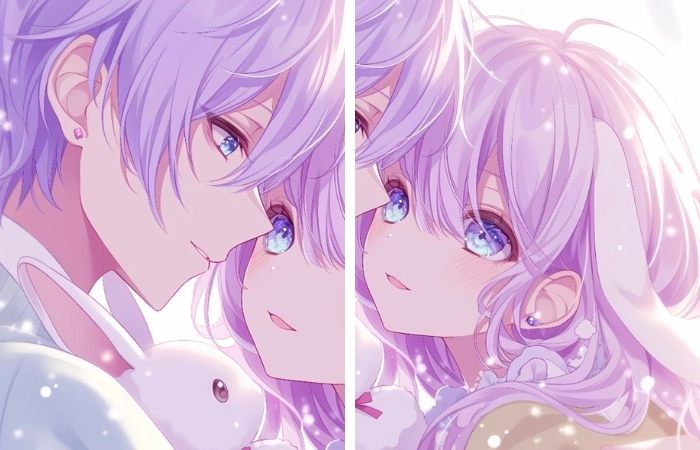 hình cặp cute anime đẹp và sống động từng chi tiết