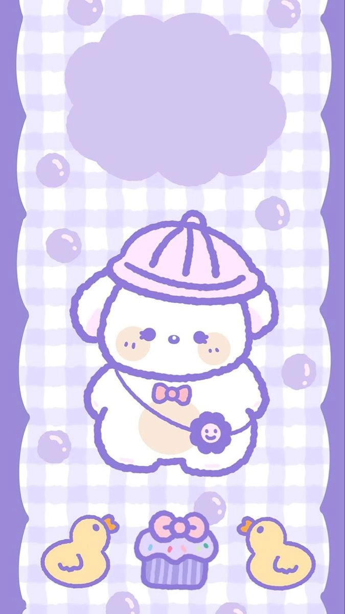 Tỏa sáng dịu dàng cùng hình màu tím cute