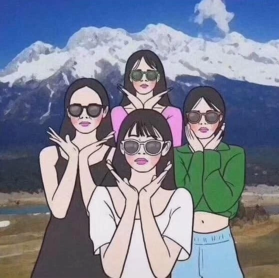ảnh nhom phong cách tạo avatar nhóm chất