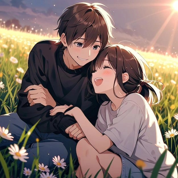 Tải ngay hình cặp đôi yêu nhau anime cute siêu yêu