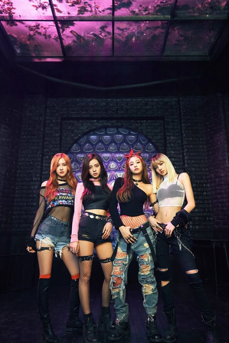 ảnh blackpink nhóm đầy thần thái và sắc sảo Black Pink