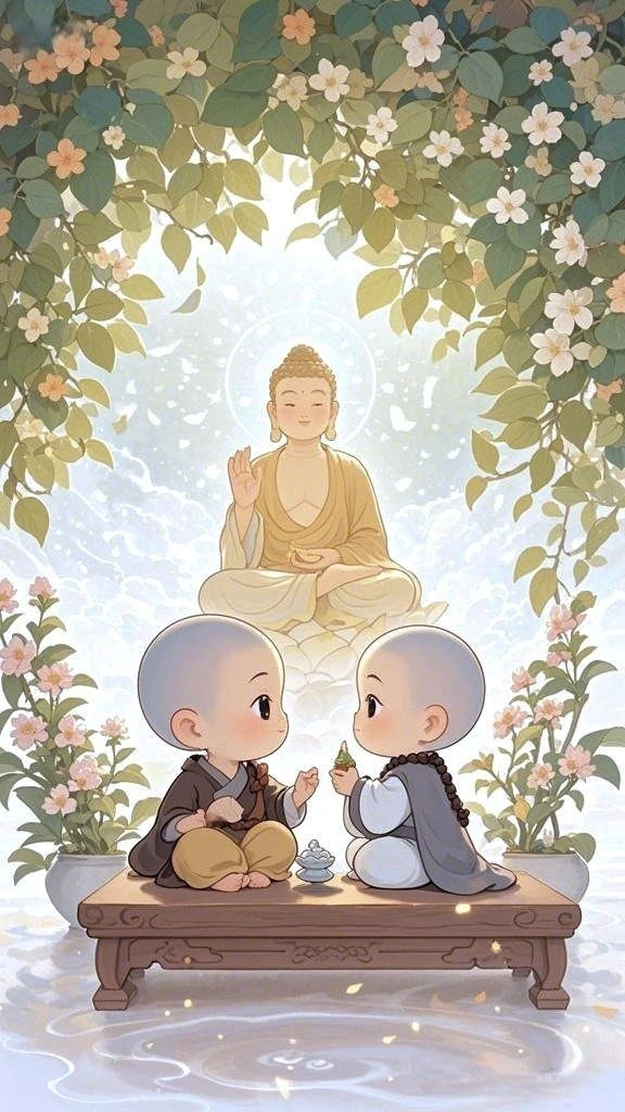những hình ảnh chú tiểu dễ thương giúp thư giãn tâm hồn