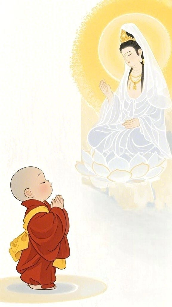 Cực dễ thương với hình chú tiểu dễ thương siêu đáng yêu