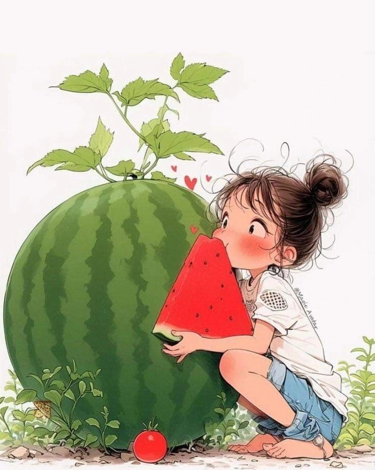 Khơi nguồn cảm hứng với hình nền dưa hấu dễ thương