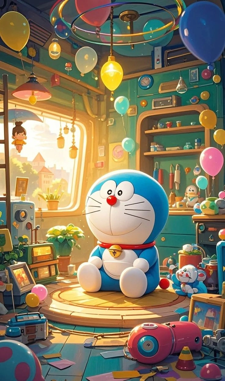 Ảnh doremon vui tươi đầy màu sắc