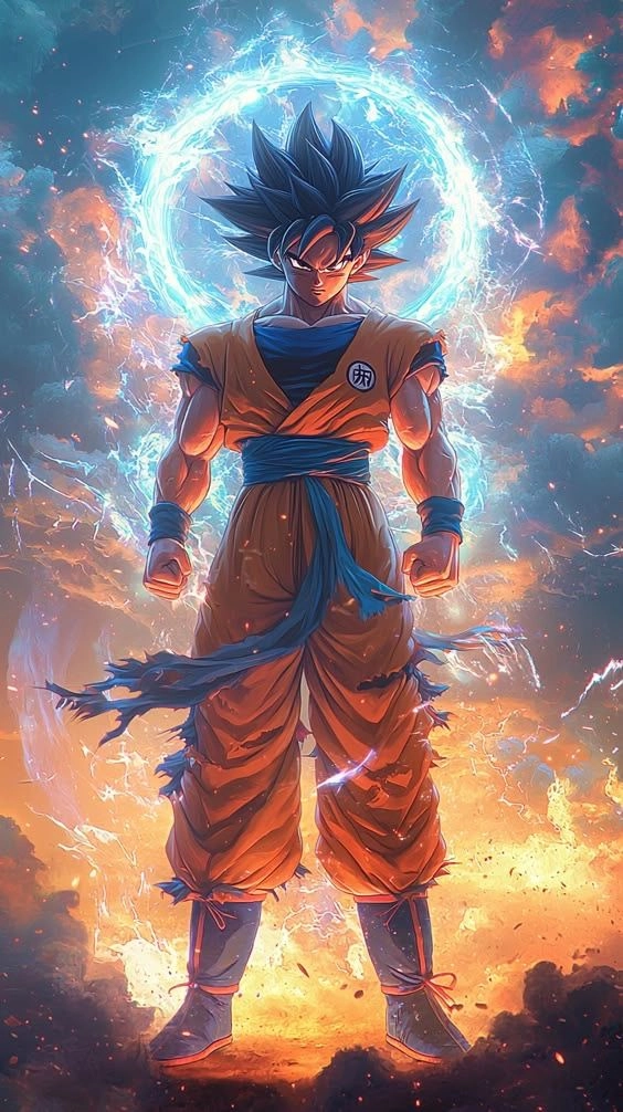 Làm mới trang cá nhân bằng ảnh anime nam goku